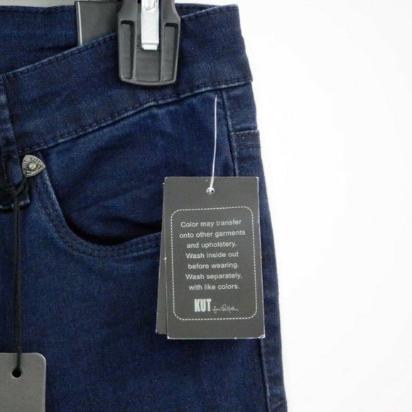 Kut From The Kloth Womens Josephine Boot Cut Jeans Blue Pockets Slim Fit 2 New - Picture 3 of 10